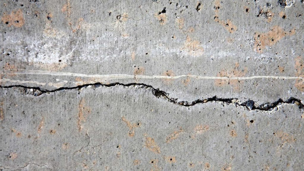 image of a crack in concrete