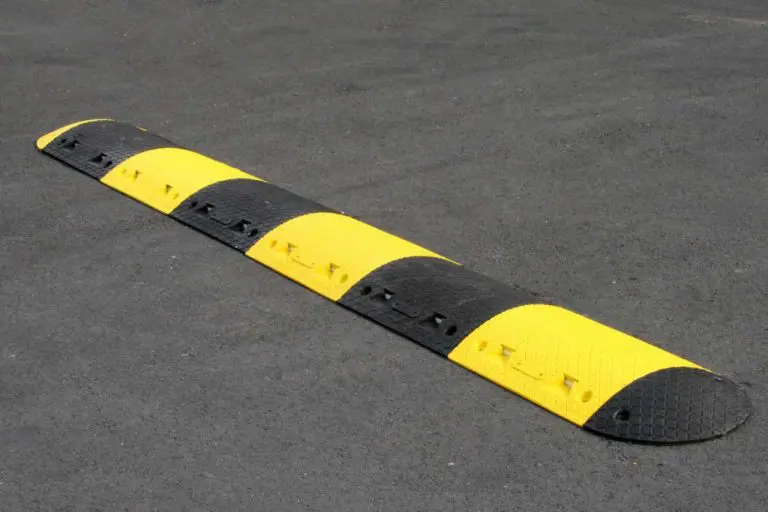 image of a parking lot speed bump