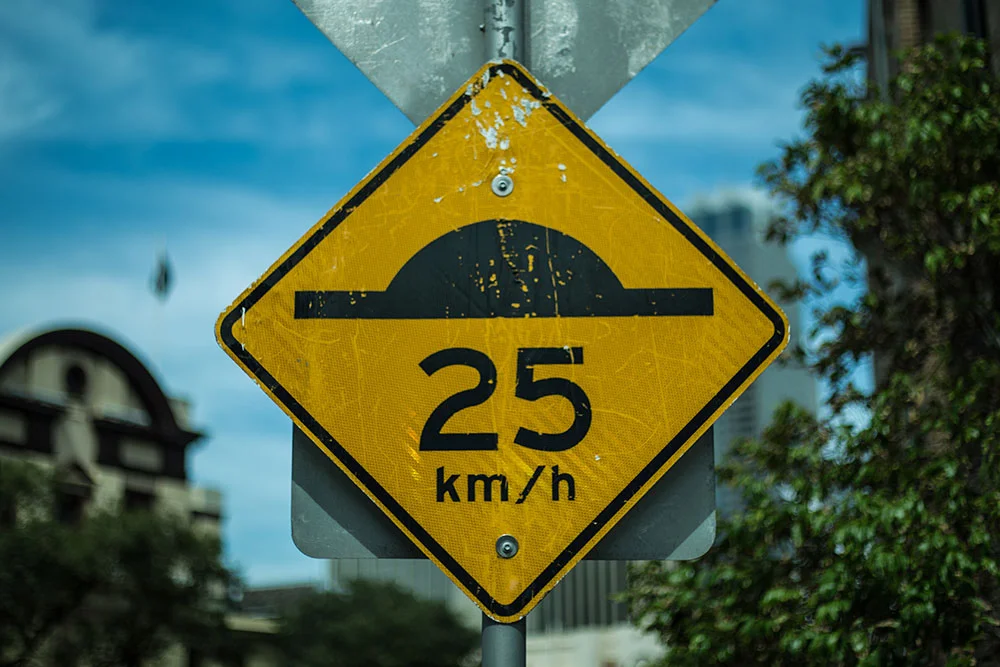 image of speed limit signage